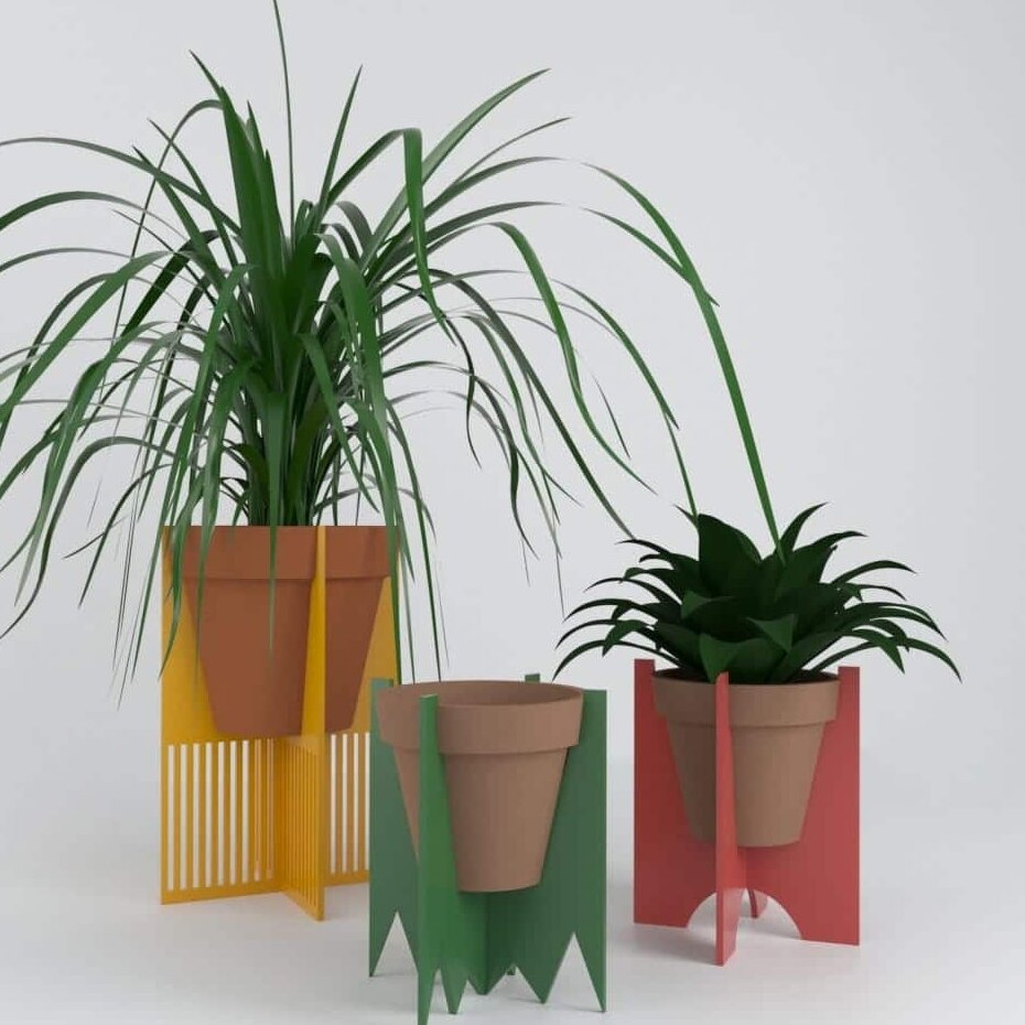 Intra απο ξύλο plywood 3mm-4mm πάχος – Acrylic Plant Pot Stand Collection File 3mm 25x30 cm INTRAVECTRY-MY555743