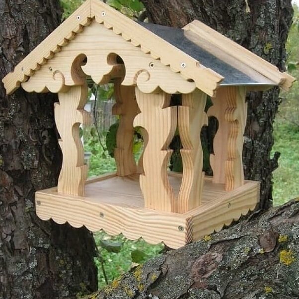 Intra απο ξύλο plywood 3mm-4mm πάχος – Ξύλινο ξύλο τροφοδοσίας πουλιών εξωτερικού χώρου 30x35 cm INTRAVECTRY-MY555748