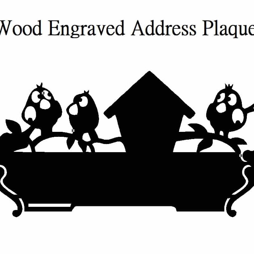 Intra απο ξύλο plywood 3mm-4mm πάχος – Εξατομικευμένη Ονομαστική Πλακέτα Ξύλινου Σπίτι με ξύλο Κουκουβάγιες 30x30 cm INTRAVECTRY-MY555761