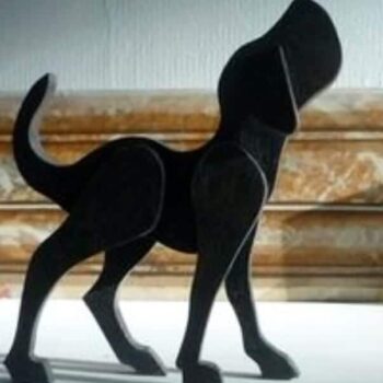 Intra απο ξύλο plywood 3mm-4mm πάχος – ξύλο διάταξης ξύλινου σκύλου 25x25 cm INTRAVECTRY-MY555877 - Image 1