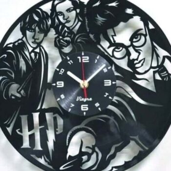 Intra απο ξύλο plywood 3mm-4mm πάχος – ξύλο Ρολόι τοίχου δίσκου βινυλίου για θαυμαστές του Χάρι Πότερ 50x60 cm INTRAVECTRY-MY557324 - Image 1