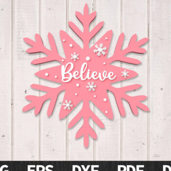 Intra απο ξύλο plywood 3mm-4mm πάχος Πιστέψτε, Winter Sign Δίασταση 30x20 cm INTRAFABR-106120619 - Image 1