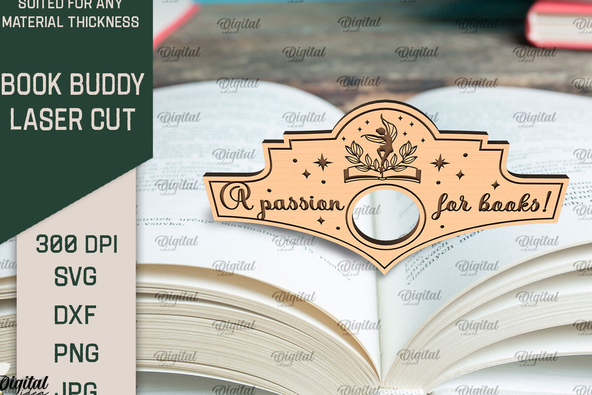 Intra απο ξύλο plywood 3mm-4mm πάχος Βιβλίο Buddy . Κάτοχος σελίδας βιβλίου Δίασταση 30x20 cm INTRAFABR-94902159