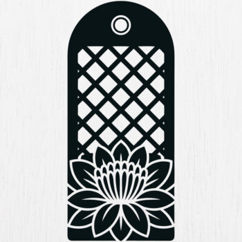 Intra απο ξύλο plywood 3mm-4mm πάχος Προσθήκη σελιδοδείκτη Paper Cut Design 7 Δίασταση 15x15 cm INTRAFABR-120925566 - Image 1