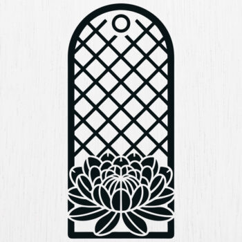 Intra απο ξύλο plywood 3mm-4mm πάχος Προσθήκη σελιδοδείκτη Paper Cut Design 8 Δίασταση 15x15 cm INTRAFABR-120925594 - Image 1