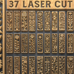 Intra απο ξύλο plywood 3mm-4mm πάχος Botanical Floral Panels Δίασταση 3200x7200 cm INTRAFABR-124675006