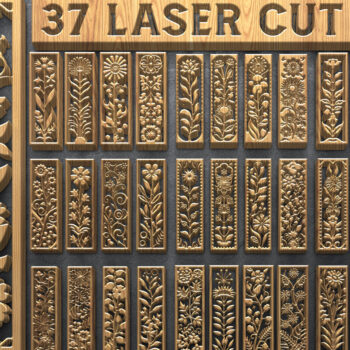 Intra απο ξύλο plywood 3mm-4mm πάχος Botanical Floral Panels Δίασταση 3200x7200 cm INTRAFABR-124675006 - Image 1