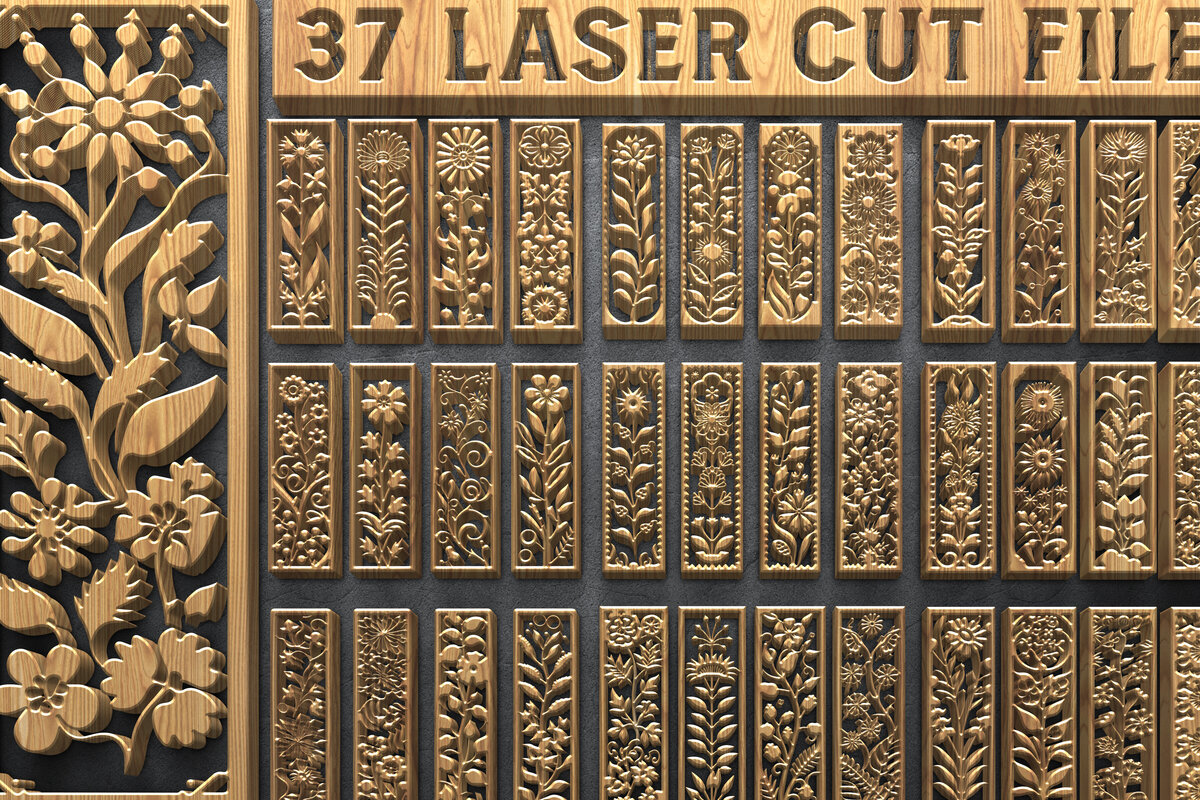 Intra απο ξύλο plywood 3mm-4mm πάχος Botanical Floral Panels Δίασταση 3200x7200 cm INTRAFABR-124675006