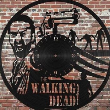 Intra απο ξύλο plywood 3mm-4mm πάχος – ξύλο ρολογιού τοίχου βινυλίου The Walking Dead 45x50 cm INTRAVECTRY-MY555910 - Image 1