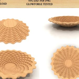 Intra απο ξύλο plywood 3mm-4mm πάχος Plate Bowl / Scroll Saw Basket Δίασταση 30x20 cm INTRAFABR-39074814