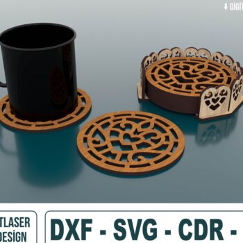 Intra απο ξύλο plywood 3mm-4mm πάχος Boxed Grill Trivet Coaster Templates Δίασταση 15x15 cm INTRAFABR-49217028 - Image 1