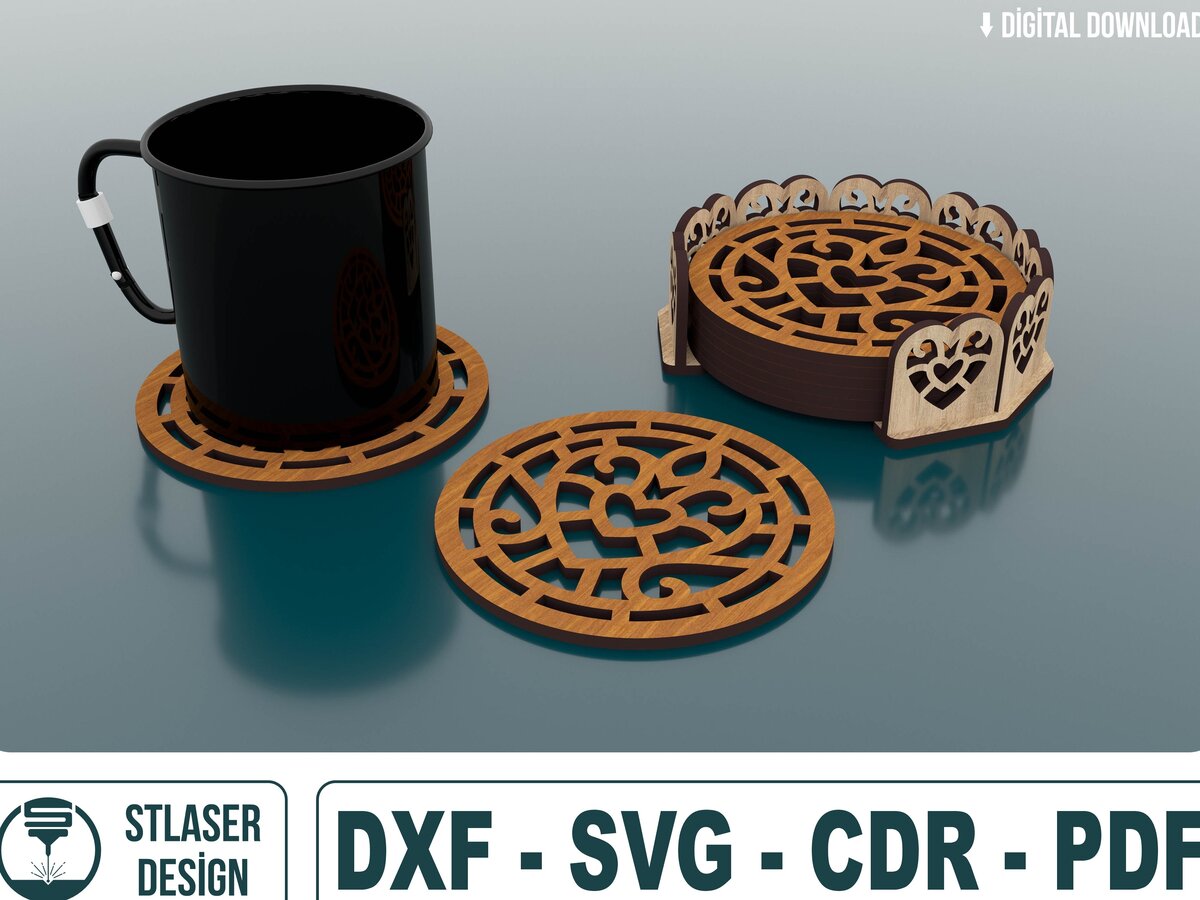 Intra απο ξύλο plywood 3mm-4mm πάχος Boxed Grill Trivet Coaster Templates Δίασταση 15x15 cm INTRAFABR-49217028