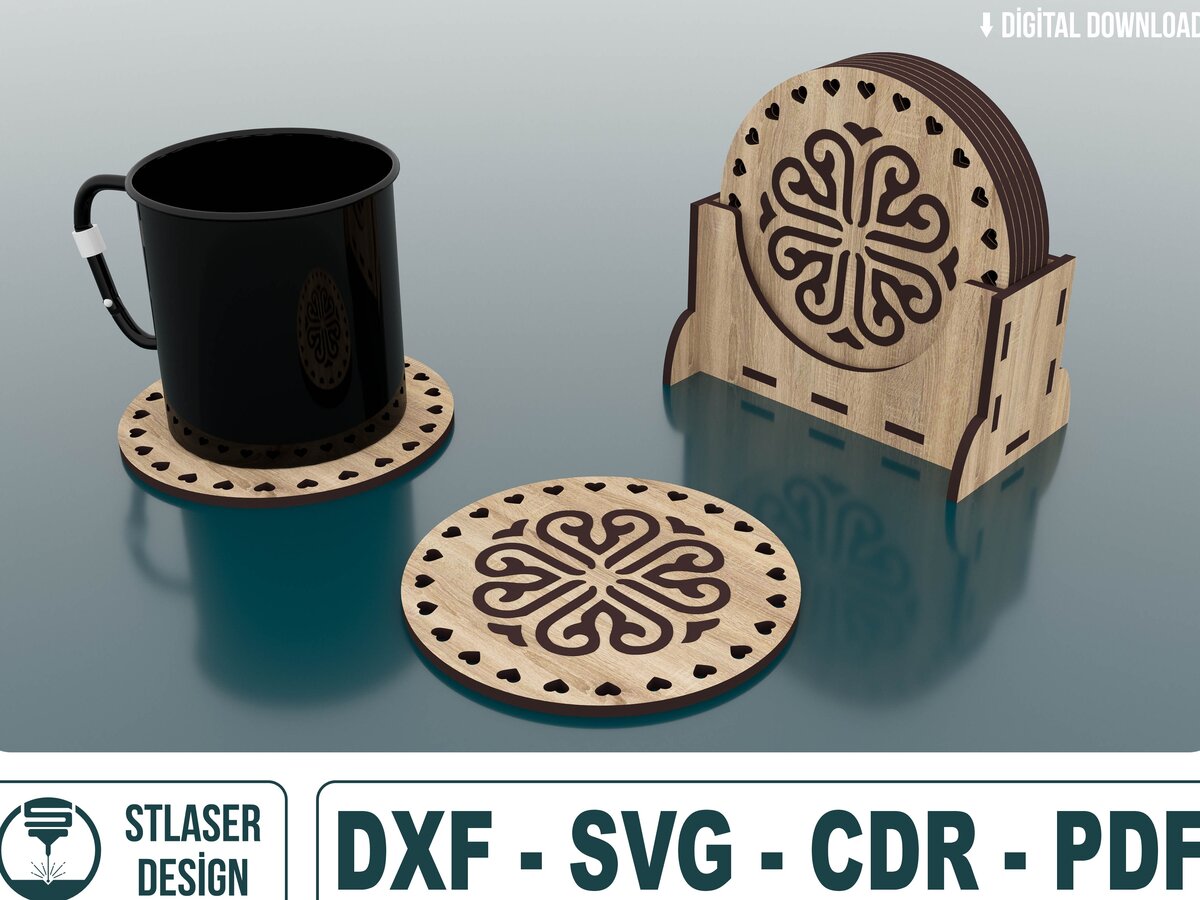 Intra απο ξύλο plywood 3mm-4mm πάχος Boxed Grill Trivet Coaster Templates Δίασταση 15x15 cm INTRAFABR-48686080