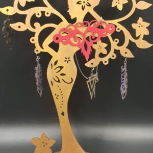 Intra απο ξύλο plywood 3mm-4mm πάχος – Ξύλινη Κομψή Γυναικεία Κοσμήματα Βάση Λίμα 20x20 cm INTRAVECTRY-MY555942