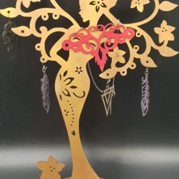 Intra απο ξύλο plywood 3mm-4mm πάχος – Ξύλινη Κομψή Γυναικεία Κοσμήματα Βάση Λίμα 20x20 cm INTRAVECTRY-MY555942 - Image 1