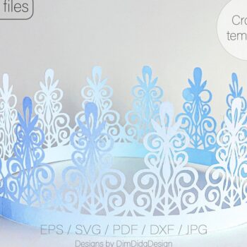 Intra απο ξύλο plywood 3mm-4mm πάχος Cake Topper Crown Cake Topper Δίασταση 15x15 cm INTRAFABR-31419091 - Image 1