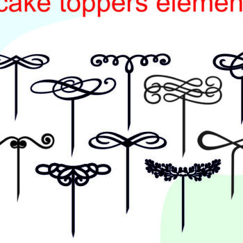 Intra απο ξύλο plywood 3mm-4mm πάχος Cake Topper Elements Δίασταση 15x15 cm INTRAFABR-61845905 - Image 1