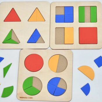 Intra απο ξύλο plywood 3mm-4mm πάχος – Ένθετο ξύλο πίνακα παζλ εκμάθησης χρωμάτων και σχημάτων 35x40 cm INTRAVECTRY-MY560462 - Image 1