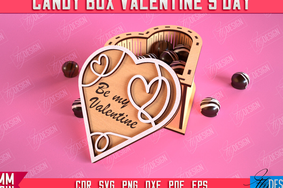 Intra απο ξύλο plywood 3mm-4mm πάχος Candy Box Ημέρα του Αγίου Βαλεντίνου | Κουτί θεραπείας Δίασταση 15x15 cm INTRAFABR-113523258