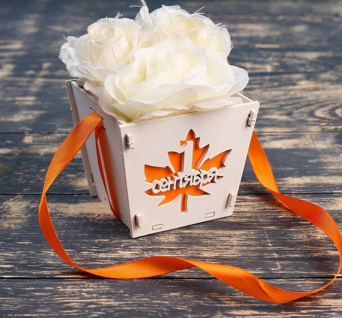 Intra απο ξύλο plywood 3mm-4mm πάχος – Ξύλινη γλάστρα δώρου λουλουδιών 4mm ξύλο 6mm 25x30 cm INTRAVECTRY-MY556013