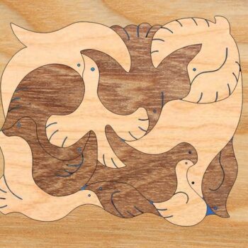 Intra απο ξύλο plywood 3mm-4mm πάχος – ξύλο Παιχνιδιού Brain Teaser παζλ Bird για παιδιά 30x35 cm INTRAVECTRY-MY558692 - Image 1