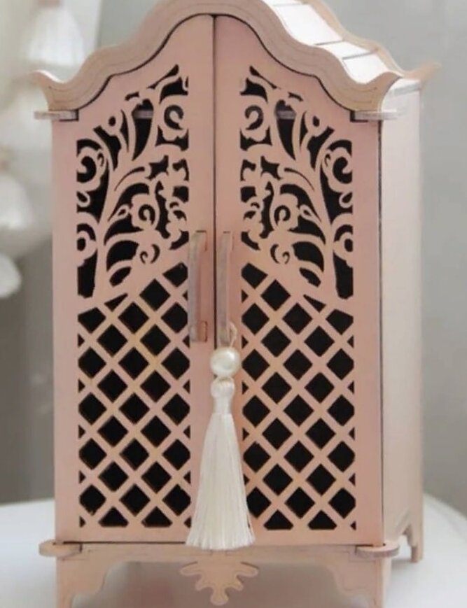 Intra απο ξύλο plywood 3mm-4mm πάχος – ξύλο μινιατούρα κουκλόσπιτο Armoire 50x60 cm INTRAVECTRY-MY560481