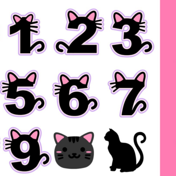 Intra απο ξύλο plywood 3mm-4mm πάχος Cat Numbers Cake Topper Δίασταση 30x20 cm INTRAFABR-105631136 - Image 1