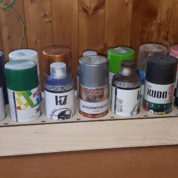 Intra απο ξύλο plywood 3mm-4mm πάχος – ξύλο Organizer Holder Can Spray 15x20 cm INTRAVECTRY-MY556135 - Image 1