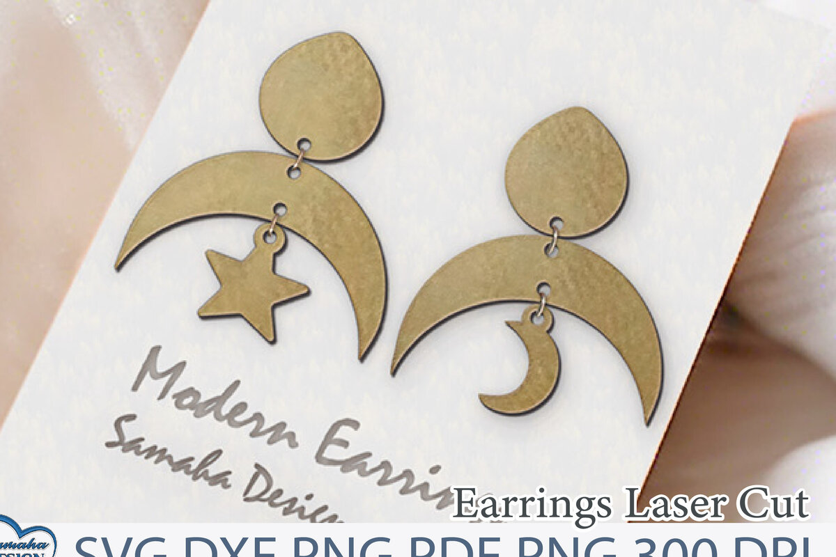 Intra απο ξύλο plywood 3mm-4mm πάχος Ουράνια Σκουλαρίκια Κοπή . Δίασταση 4x4 cm INTRAFABR-114164529