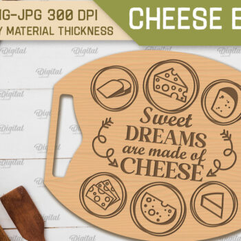 Intra απο ξύλο plywood 3mm-4mm πάχος Cheese Board . Πίνακας κοπής  Δίασταση 40x40 cm INTRAFABR-91140339 - Image 1