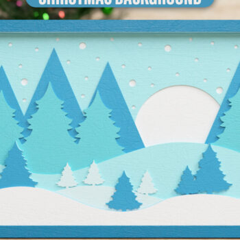 Intra απο ξύλο plywood 3mm-4mm πάχος Χριστουγεννιάτικο φόντο 3D Πολυεπίπεδο Δίασταση 40x40 cm INTRAFABR-76896988 - Image 1