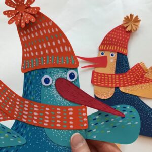 Intra απο ξύλο plywood 3mm-4mm πάχος Χριστουγεννιάτικα Πουλιά Δίασταση 15x15 cm INTRAFABR-111215381