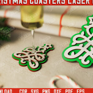 Intra απο ξύλο plywood 3mm-4mm πάχος Χριστουγεννιάτικο σουβέρ| Κύπελλο σουβέρ |Διακοπές Δίασταση 15x15 cm INTRAFABR-107886280