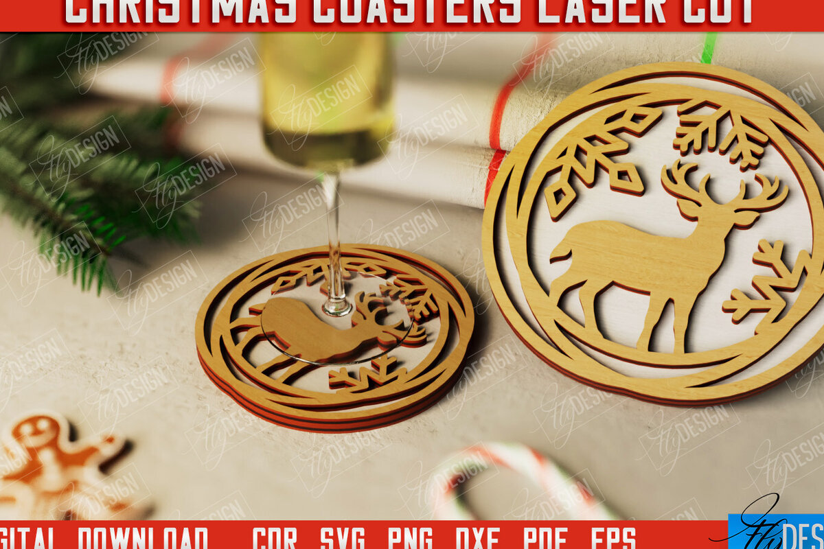 Intra απο ξύλο plywood 3mm-4mm πάχος Χριστουγεννιάτικο σουβέρ| Κύπελλο σουβέρ |Διακοπές Δίασταση 15x15 cm INTRAFABR-107886295