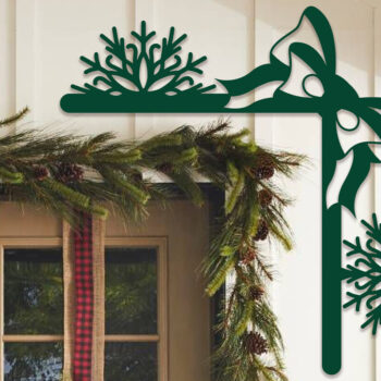 Intra απο ξύλο plywood 3mm-4mm πάχος Χριστουγεννιάτικη γωνιακή πόρτα με λέιζερ Δίασταση 15x15 cm INTRAFABR-102515794 - Image 1