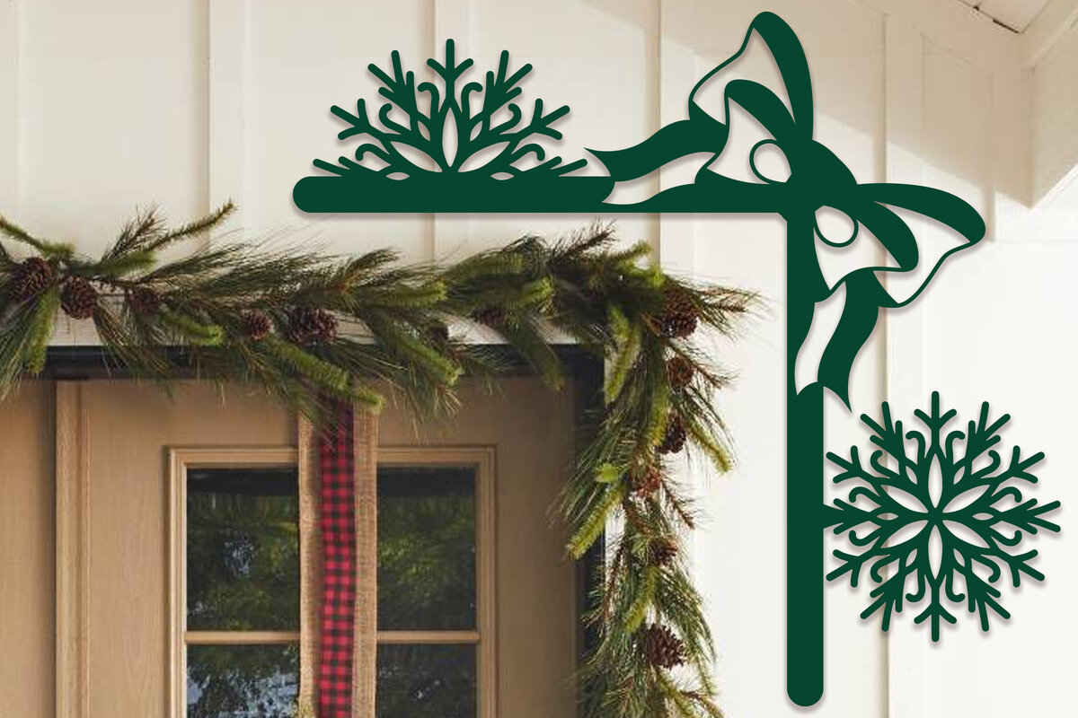 Intra απο ξύλο plywood 3mm-4mm πάχος Χριστουγεννιάτικη γωνιακή πόρτα με λέιζερ Δίασταση 15x15 cm INTRAFABR-102515794