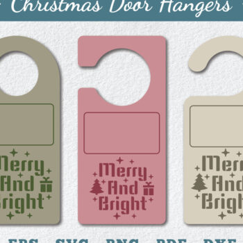 Intra απο ξύλο plywood 3mm-4mm πάχος Χριστουγεννιάτικο Κρεμάστρες Πόρτας Πρότυπο Δίασταση 15x15 cm INTRAFABR-111786153 - Image 1