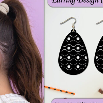 Intra απο ξύλο plywood 3mm-4mm πάχος Χριστουγεννιάτικα σκουλαρίκια Δίασταση 3x3 cm INTRAFABR-79183606 - Image 1