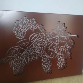 Intra απο ξύλο plywood 3mm-4mm πάχος – ξύλο διακόσμησης τοίχου από ξύλο λιλά λουλούδι 25x30 cm INTRAVECTRY-MY557377 - Image 1