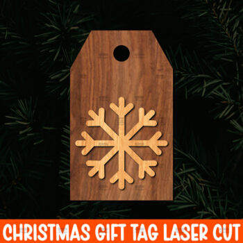 Intra απο ξύλο plywood 3mm-4mm πάχος Χριστουγεννιάτικο δώρο ετικέτας Δίασταση 15x15 cm INTRAFABR-113221107 - Image 1