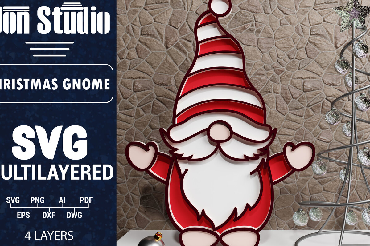 Intra απο ξύλο plywood 3mm-4mm πάχος Χριστουγεννιάτικο Gnome πολυστρωματικό χαρτί κοπής Δίασταση 1200x1200 cm INTRAFABR-73249860