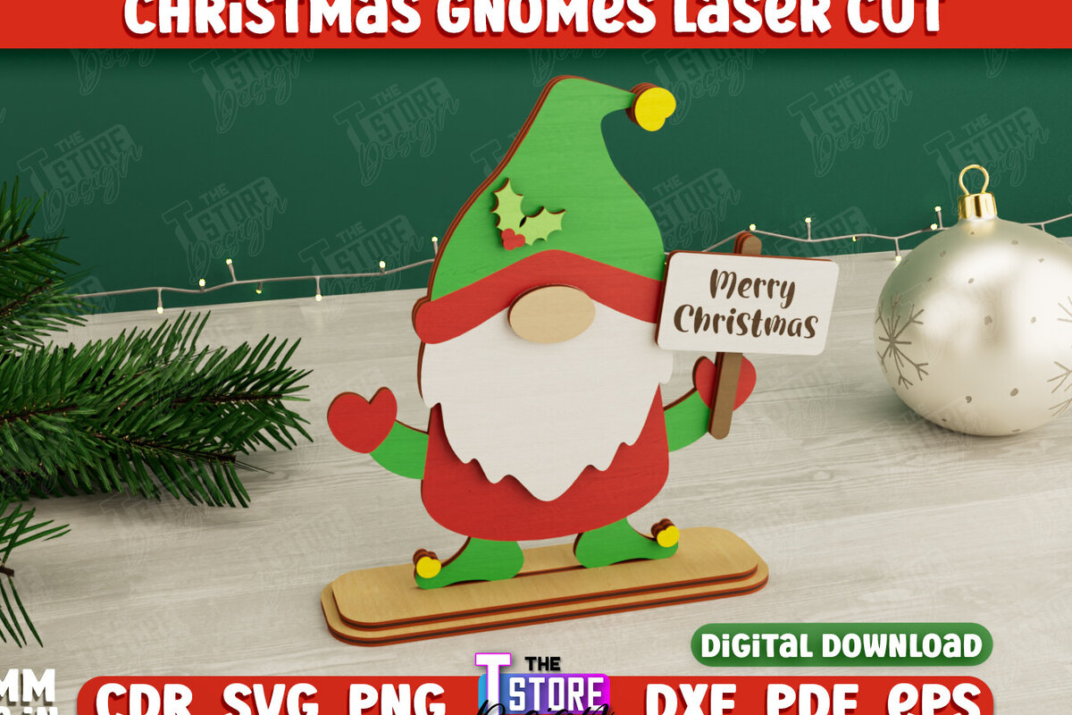 Intra απο ξύλο plywood 3mm-4mm πάχος Χριστουγεννιάτικα στοιχειά | Επιτραπέζιο αγαλματίδιο | CNC Δίασταση 15x15 cm INTRAFABR-106665350