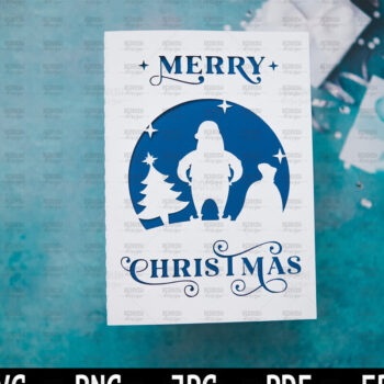 Intra απο ξύλο plywood 3mm-4mm πάχος Πρότυπο ευχετήριας κάρτας Χριστουγέννων Δίασταση 15x15 cm INTRAFABR-107961802 - Image 1