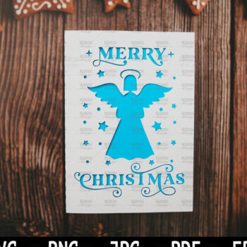 Intra απο ξύλο plywood 3mm-4mm πάχος Πρότυπο ευχετήριας κάρτας Χριστουγέννων Δίασταση 15x15 cm INTRAFABR-107961859 - Image 1