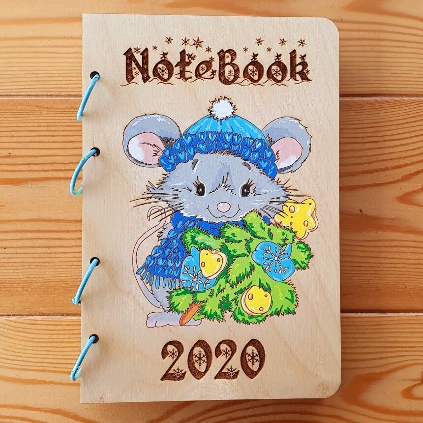 Intra απο ξύλο plywood 3mm-4mm πάχος – Ξύλινο χαραγμένο κάλυμμα σημειωματάριου με ξύλο ποντικιού 35x40 cm INTRAVECTRY-MY561453