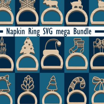 Intra απο ξύλο plywood 3mm-4mm πάχος Δαχτυλίδι χριστουγεννιάτικου χαρτοπετσέτας Δίασταση 15x15 cm INTRAFABR-74815043 - Image 1