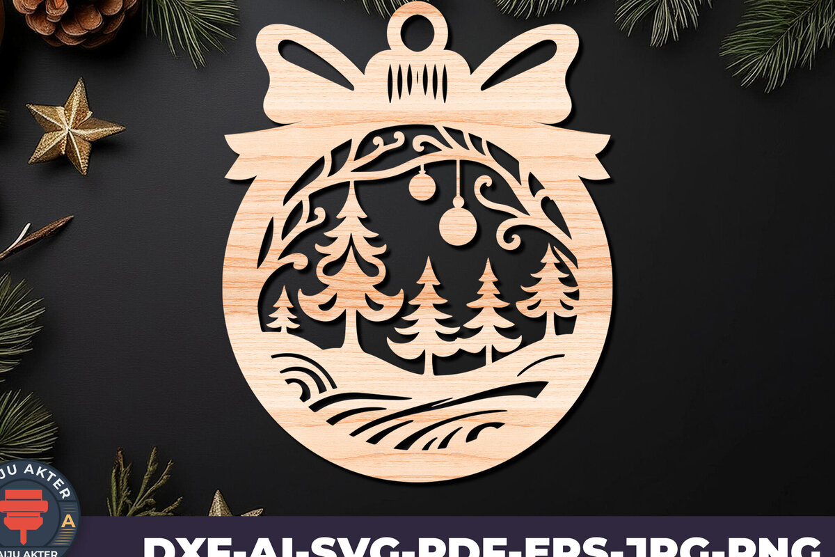 Intra απο ξύλο plywood 3mm-4mm πάχος Χριστουγεννιάτικο Στολίδι Δίασταση 8x8 cm INTRAFABR-110144924