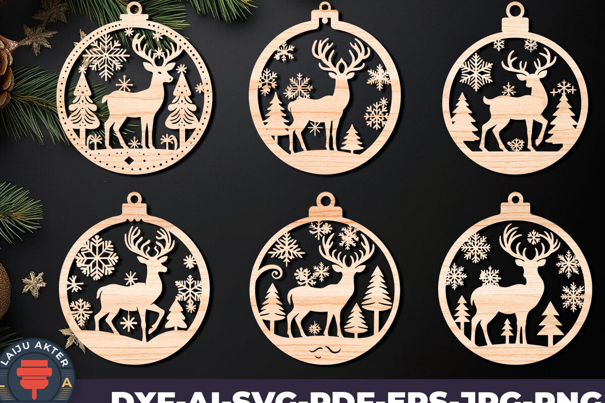 Intra απο ξύλο plywood 3mm-4mm πάχος Χριστουγεννιάτικο στολίδι Δίασταση 8x8 cm INTRAFABR-107637019