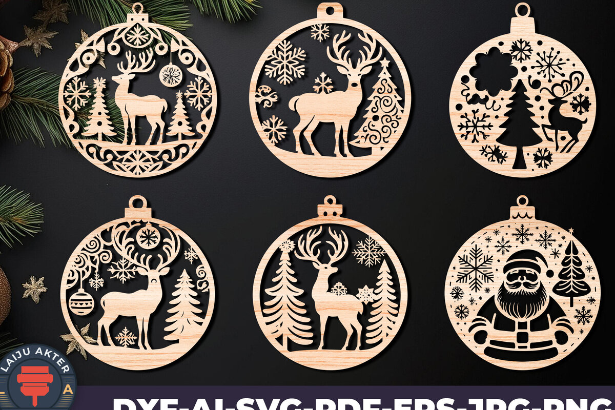 Intra απο ξύλο plywood 3mm-4mm πάχος Χριστουγεννιάτικο στολίδι Δίασταση 8x8 cm INTRAFABR-107637095