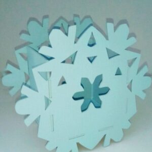 Intra απο ξύλο plywood 3mm-4mm πάχος – ξύλο Ξύλινης θήκης μολυβιού για νιφάδες χιονιού 10x10 cm INTRAVECTRY-MY558455